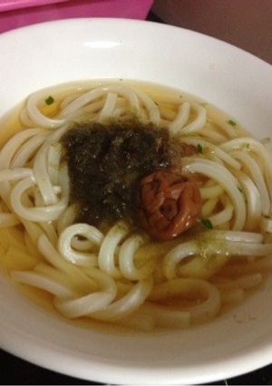 超手抜き♡にょんの夜食うどん-レシピのメイン写真