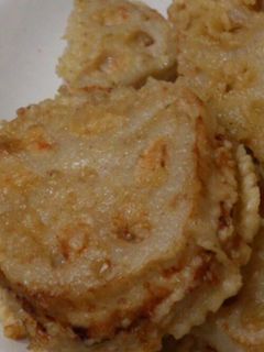 蓮根とひき肉のはさみ揚げ-レシピのメイン写真