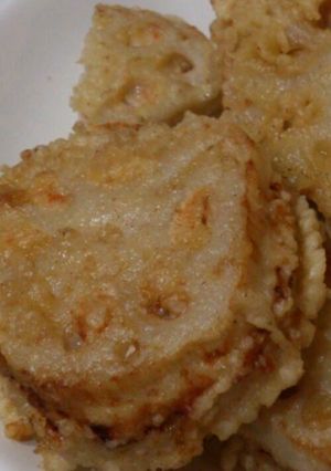 蓮根とひき肉のはさみ揚げ-レシピのメイン写真