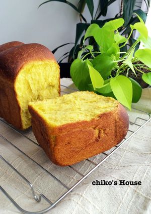 ◆黄色がかわいい♪かぼちゃ山食◆-レシピのメイン写真