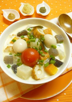 ホットミルクおでん風シチュー-レシピのメイン写真