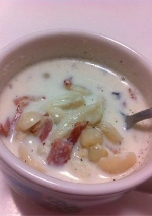 ベーコンチーズホットミルク-レシピのメイン写真