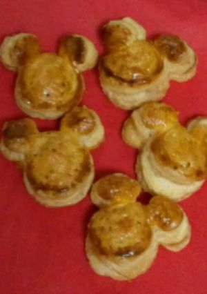 ミッキー型の簡単プチアップルパイ-レシピのメイン写真