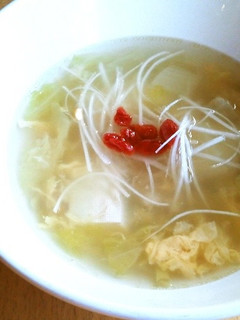 【薬膳レシピ】蟹と白菜のスープ-レシピのメイン写真