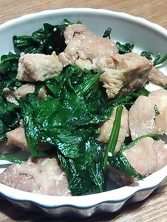 塩麹のほうれん草炒め-レシピのメイン写真