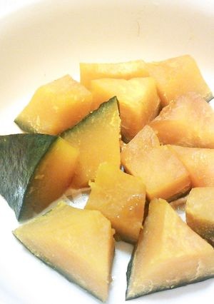 超簡単！レンジでかぼちゃの煮物＋醤油麹♪-レシピのメイン写真