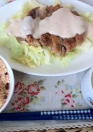 明太クリームとんかつ-レシピのメイン写真