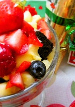 クリスマス簡単パーティートライフルケーキ-レシピのメイン写真
