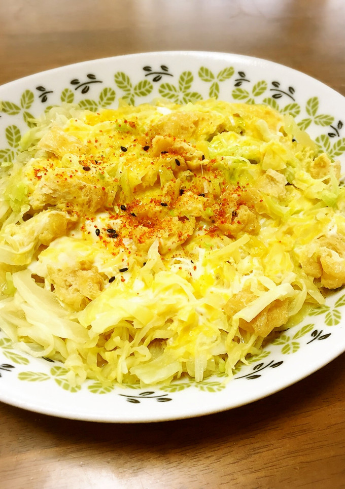 たっぷりキャベツの卵とじ-レシピのメイン写真