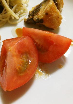 オリーブオイル醤油deトマト-レシピのメイン写真