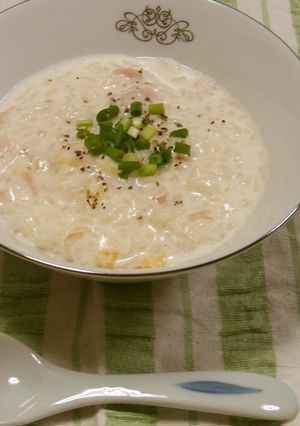 ホットミルクｄeおじや☆-レシピのメイン写真