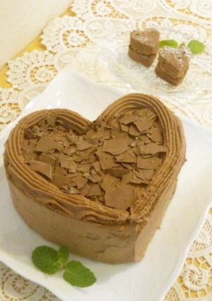 ハートのチョコレートケーキ☆★☆-レシピのメイン写真