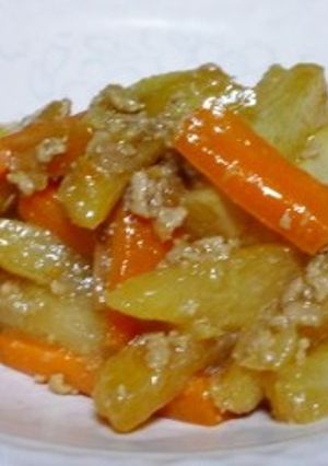 後1品のレシピ・大根の甘辛煮-レシピのメイン写真
