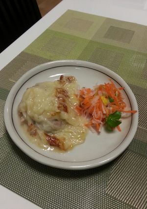 鶏肉ホワイトソース蒸し-レシピのメイン写真