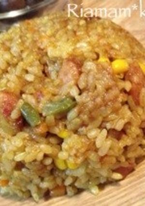 炊飯器のみdeしっかり味なカレーピラフ♡-レシピのメイン写真