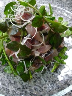 クレソンと鯵のサラダ-レシピのメイン写真