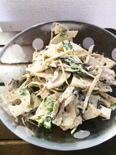 ゴボウとレンコンの根菜サラダ-レシピのメイン写真