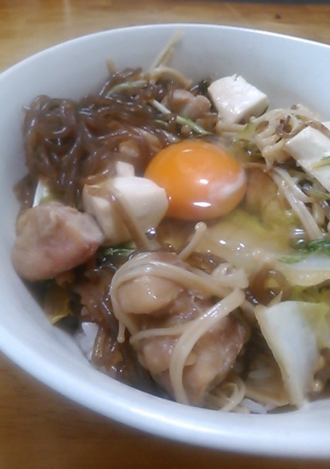 鶏すき焼き丼-レシピのメイン写真