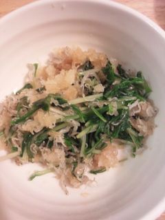 水菜とちりめんと大根の和え物-レシピのメイン写真