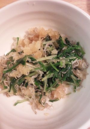 水菜とちりめんと大根の和え物-レシピのメイン写真