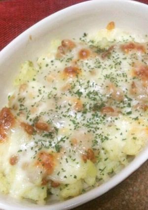 ポテトと納豆のクリーミーグラタン-レシピのメイン写真