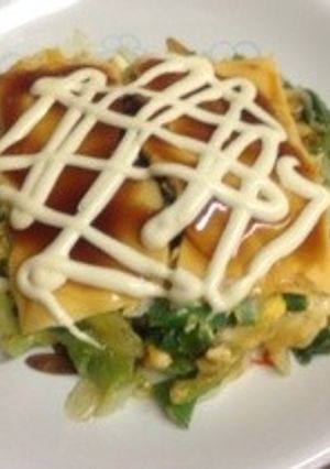 ネギだけwお好み焼き風♪-レシピのメイン写真