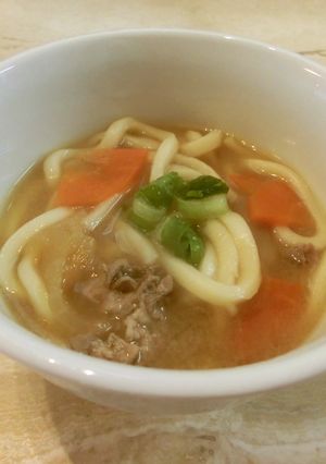豚汁の残りで！豚汁うどん♪-レシピのメイン写真