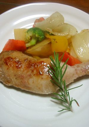 クリスマスに☆鶏もも肉のコンフィ-レシピのメイン写真