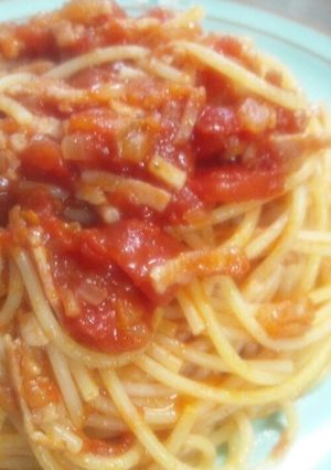 簡単！シンプル トマトパスタ-レシピのメイン写真