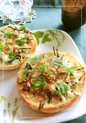 梅・海苔・鰹・大葉の和トースト-レシピのメイン写真