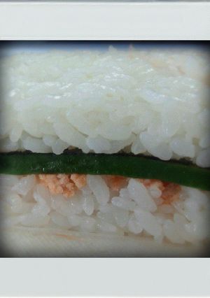 ■簡単お正月■鮭マヨ押し寿司お弁当ランチ-レシピのメイン写真