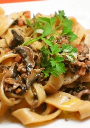 手打ちパスタきのこクリームソース-レシピのメイン写真