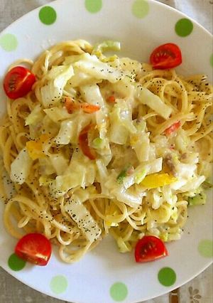 簡単で美味しい白菜のミルクパスタ-レシピのメイン写真
