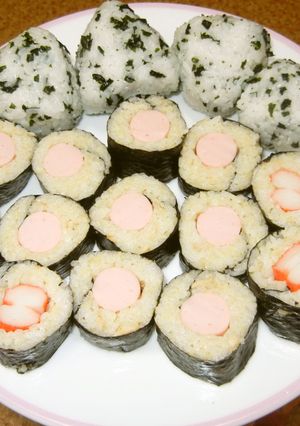 ｼｰﾁｷﾝご飯に魚ニソで簡単海苔巻-レシピのメイン写真