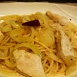 塩麹鶏のペペロンチーノ