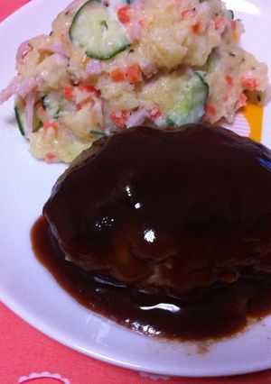 我が家のハンバーグ-レシピのメイン写真