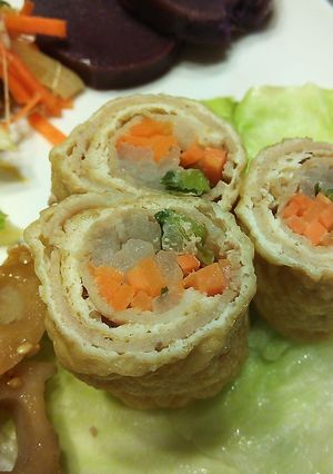 油揚げと豚肉の野菜巻き-レシピのメイン写真