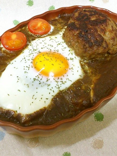 カレーバーグドリア-レシピのメイン写真