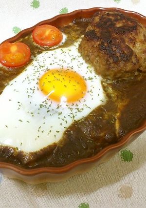 カレーバーグドリア-レシピのメイン写真
