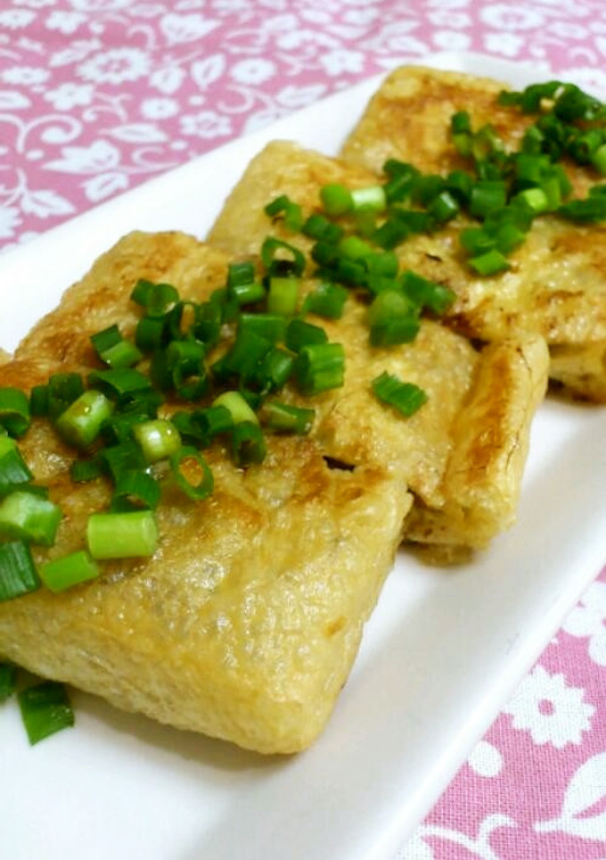 おつまみに＊油揚げの納豆はさみ焼き-レシピのメイン写真