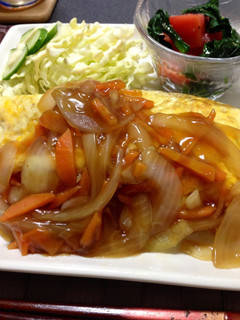 あんかけ納豆オムライス-レシピのメイン写真