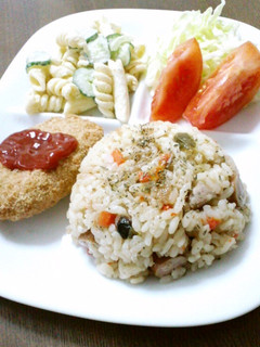 超絶☆簡単♪炊飯器で☆ソーセージピラフ-レシピのメイン写真