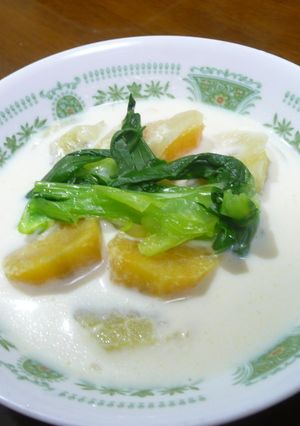 ２種のさつま芋のホットミルクスープ-レシピのメイン写真