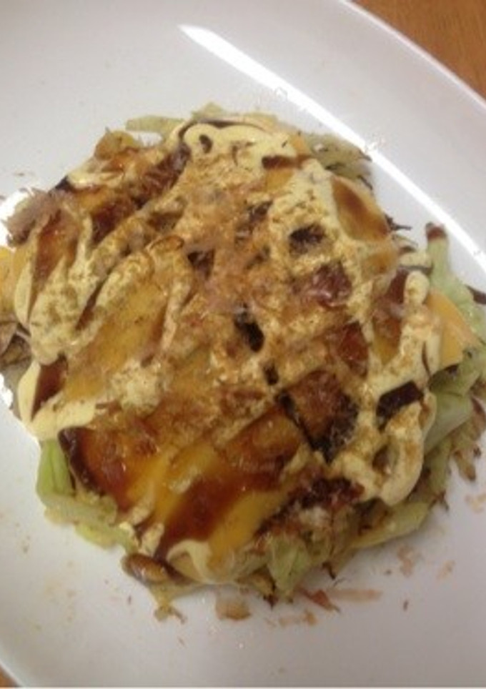 簡単！お好み焼き風キャベツ焼き♪-レシピのメイン写真