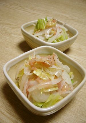 キャベツと玉ねぎのたらこサラダ-レシピのメイン写真