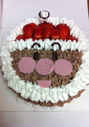 ☆アンパンマン サンタケーキ☆-レシピのメイン写真