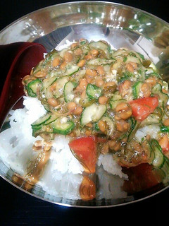 野菜たっぷり納豆ごはん-レシピのメイン写真