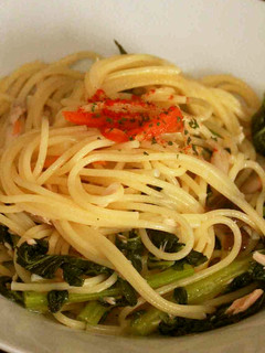 大根葉とツナの和風パスタ-レシピのメイン写真