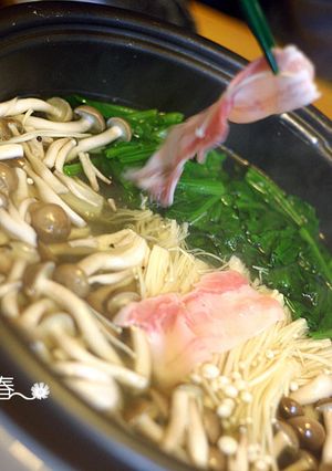ほうれん草ときのこの常夜鍋-レシピのメイン写真