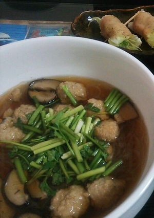 鶏団子の春雨スープ-レシピのメイン写真